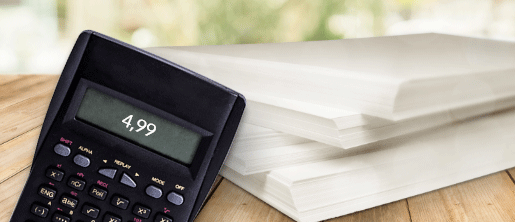Das Papiergewicht ist entscheidend für für die Druck-Optik und die Kosten ihrer Mailings.