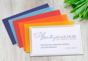 Unser Lettershop bietet Ihnen Briefumschläge in allen Farben, Formen und Größen.
